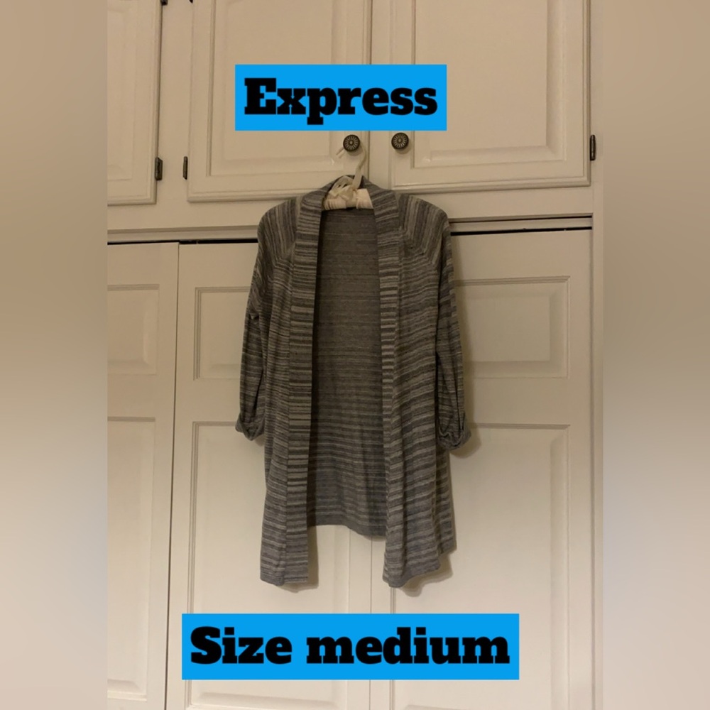 Express cardigan size medium with button sleeves